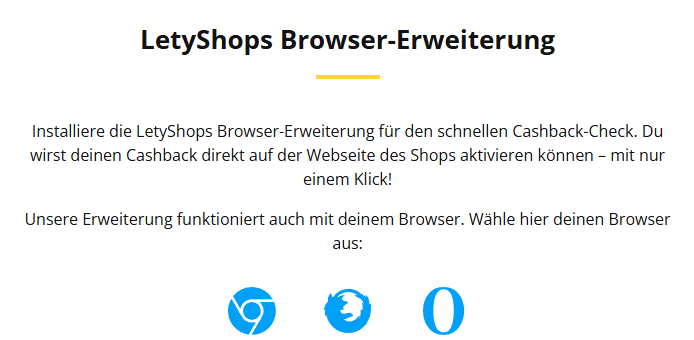 LetyShops Browser App