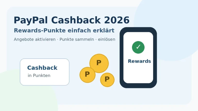Illustration eines Smartphones mit Cashback-Punkten und digitalem Wallet