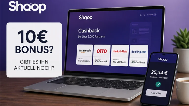 Illustration zur Frage nach einem 10-Euro-Bonus bei Shoop