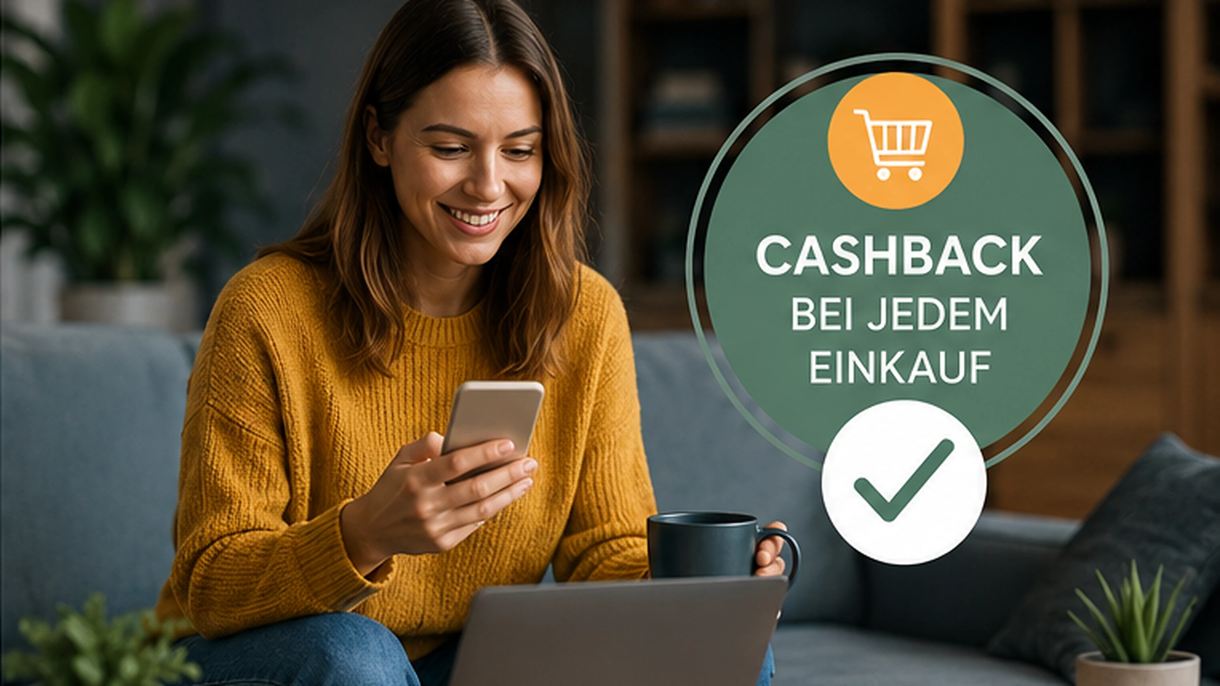 Laptop-Illustration zur Prüfung aktueller Shoop Cashback- und Bonusbedingungen