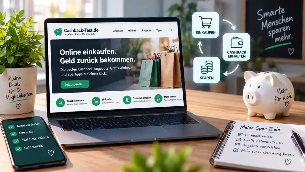 Ablauf eines Cashback-Einkaufs von der Aktivierung bis zur Auszahlung