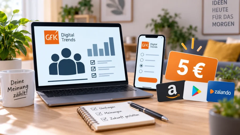 GfK Digital Trends GfK Digital Trends: 5 € BestChoice-Bonus für Neuanmeldung