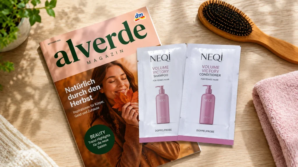 NEQI NEQI Shampoo & Conditioner: Gratis-Doppelprobe im alverde September-Magazin bei dm