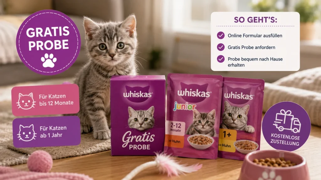 Whiskas Whiskas Gratisprobe für Katzen kostenlos anfordern