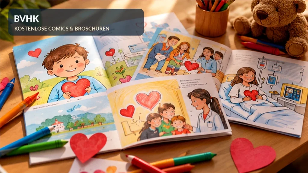 Bundesverband Herzkranke Kinder (BVHK) BVHK: Kostenlose Comics und Broschüren für herzkranke Kinder